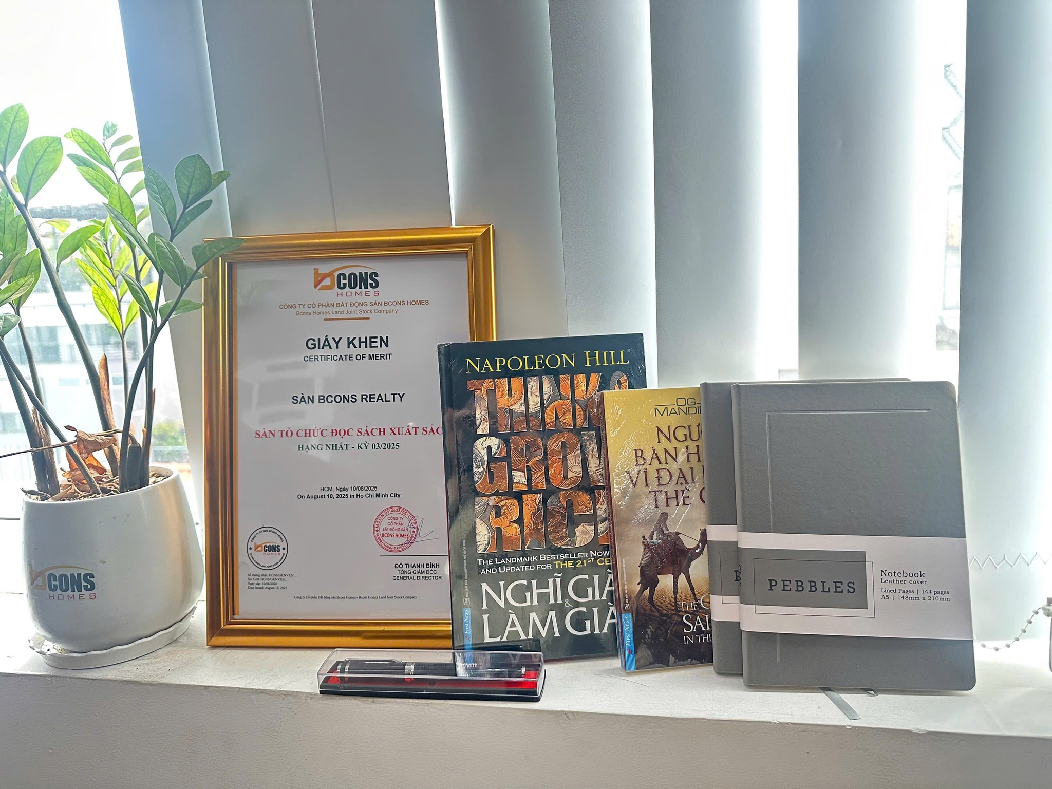 Giấy khen giải đọc sách