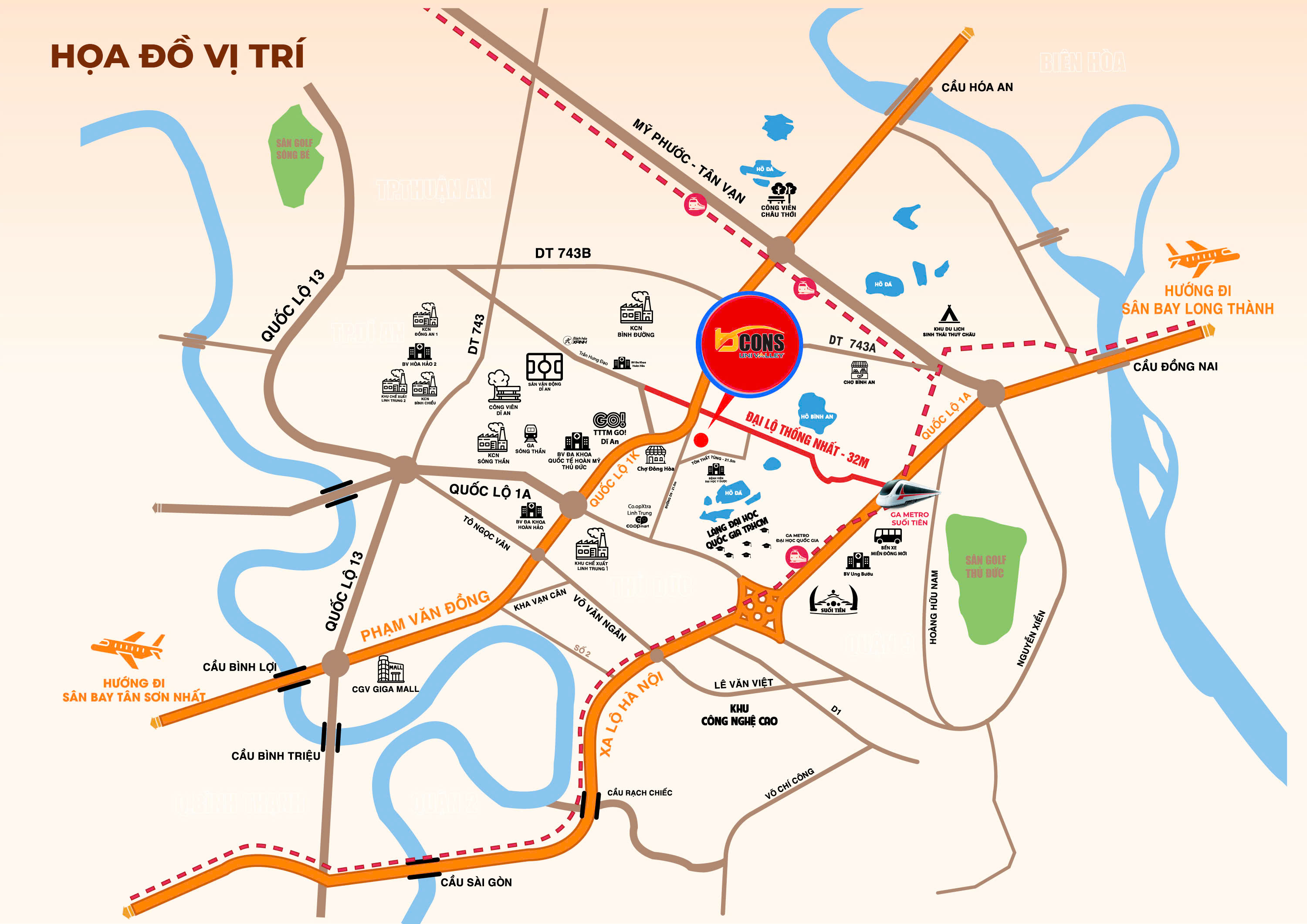 Phối cảnh 30 Bcons Uni Valley